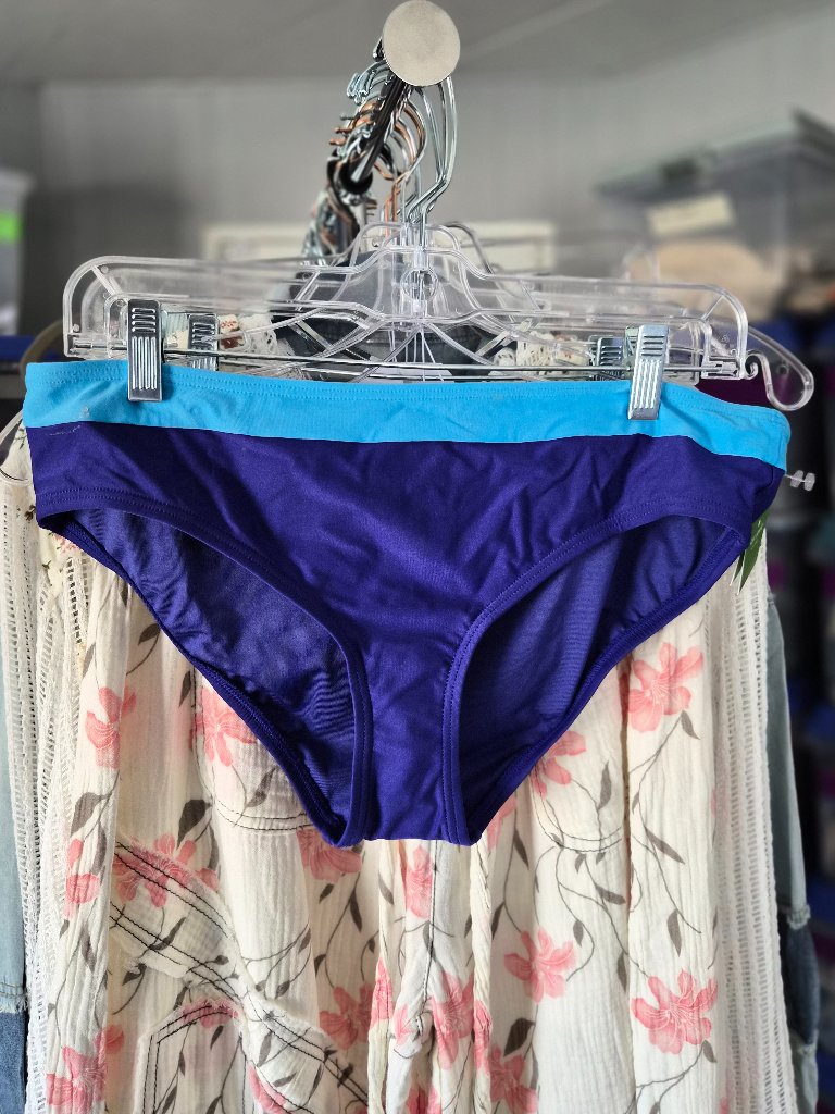 Kate Spade Cobalt Blue Aqua Bikini Bottom M